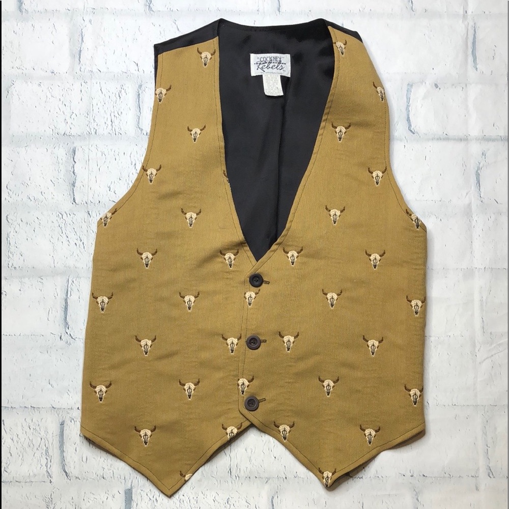 🔹Vintage 80’s Cockney Rebels Skull Vest